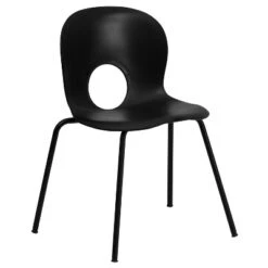 Emma And Oliver Multipurpose Designer Plastic Cafe Stack Chair -Home office GUEST 36c847cd f34e 4a9a 9680 185f21d19ab3