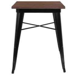 Emma And Oliver 23.5" Square Black/Wood Metal Indoor Table 7 Emma And Oliver 23.5" Square Black/Wood Metal Indoor Table -Home office GUEST 36f57cbd 483d 468b 8ec4 cd9e1b95b13c
