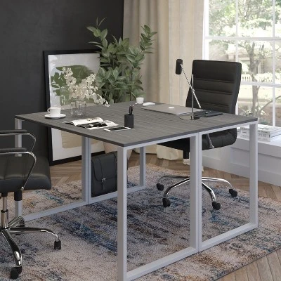 Emma And Oliver Industrial Modern Desk-47"L Commercial Grade Home Office Desk 5 Emma And Oliver Industrial Modern Desk-47"L Commercial Grade Home Office Desk - Image 5