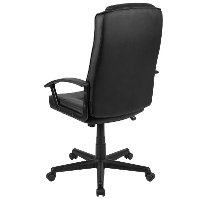 Emma And Oliver High Back Black LeatherSoft Task Chair With Arms - Desk Chair 10 Emma And Oliver High Back Black LeatherSoft Task Chair With Arms - Desk Chair - Image 10