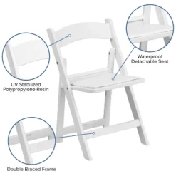 Emma And Oliver 11 Pack Kids White Resin Folding Chair With White Vinyl Padded Seat -Home office GUEST 384202ec e41e 4dd2 867c be3a934fdb0a