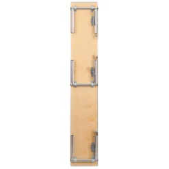 Emma And Oliver 72" X 12" X 12" Birchwood Bar Top Riser With Silver Legs -Home office GUEST 3a393199 6c6a 48a4 bcdf 3628b8972324