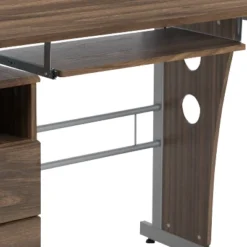 Emma And Oliver Desk With Three Drawer Single Pedestal And Pull-Out Keyboard Tray 16 Emma And Oliver Desk With Three Drawer Single Pedestal And Pull-Out Keyboard Tray -Home office GUEST 3adbe4cc de70 4b7b 872f e7b5357ee742