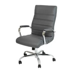 Emma And Oliver High Back Executive Swivel Office Chair With Metal Frame And Arms -Home office GUEST 3b0cee26 b7a2 42d7 b53c fca35183a09b