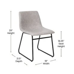 Emma And Oliver 18 Inch Indoor Dining Table Chairs, LeatherSoft Upholstery-Set Of 2 19 Emma And Oliver 18 Inch Indoor Dining Table Chairs, LeatherSoft Upholstery-Set Of 2 -Home office GUEST 3e456a58 df32 4412 aba2 6d83e5257aab