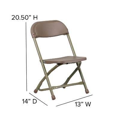 Emma And Oliver 2 Pack Kids Plastic Folding Chair Daycare Home School Furniture 2 Emma And Oliver 2 Pack Kids Plastic Folding Chair Daycare Home School Furniture - Image 2