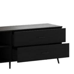 Emma And Oliver Mid-Century Modern TV Stand With Drawers And Shelf -Home office GUEST 40a80919 bf95 497c 88b3 50c3f28af647