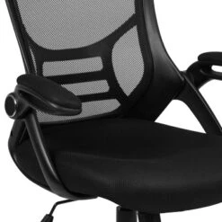 Emma And Oliver High Back Mesh Ergonomic Office Chair With Flip-up Arms -Home office GUEST 4117f69c bec9 41f7 9eb5 c41a9d67ee3d