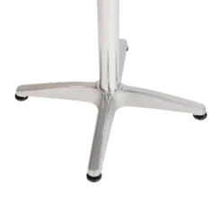 Emma And Oliver Indoor/Outdoor 23.5"H Aluminum Round Bar Height Table With Cross Base -Home office GUEST 43e01b90 1ff0 4f21 8968 5d8a4032d63d