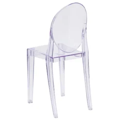 Emma And Oliver Ghost Side Chair In Transparent Crystal -Home office GUEST 441bb44b ba9a 4e60 a249 cd801ed9a9da