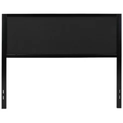 Emma And Oliver Queen Size Metal Headboard - Black Fabric Upholstery Fits Standard Bed Frames -Home office GUEST 44c6dd26 69f6 4160 806f 2f22ddcbcc19