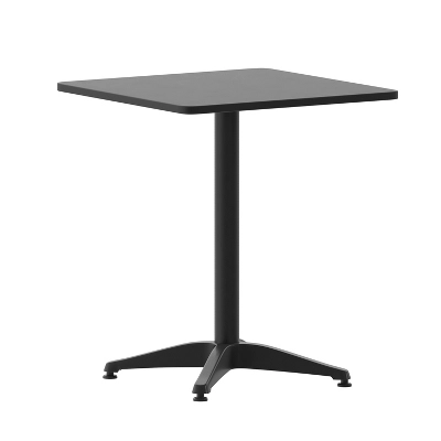 Emma And Oliver 23.5'' Square Aluminum Indoor-Outdoor Table With Base 10 Emma And Oliver 23.5'' Square Aluminum Indoor-Outdoor Table With Base - Image 10