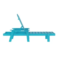 Emma And Oliver Recycled HDPE Adjustable Adirondack Lounger With Fold Out Cupholder For Indoor/Outdoor Use -Home office GUEST 48b31b33 2a40 4d6b ab4f c7e348bd6428