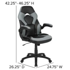 Emma And Oliver Gaming Desk & Chair Set With Cup Holder, Headphone Hook, And Monitor Stand -Home office GUEST 48fa36fb 2f67 4236 aa19 2333d6fdb009