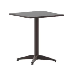 Emma And Oliver 23.5'' Square Aluminum Indoor-Outdoor Table With Base 21 Emma And Oliver 23.5'' Square Aluminum Indoor-Outdoor Table With Base -Home office GUEST 49907972 5928 4b72 b658 da0d56d838d7