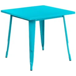 Emma And Oliver Commercial Grade 31.5" Square Colorful Metal Indoor-Outdoor Dining Table 20 Emma And Oliver Commercial Grade 31.5" Square Colorful Metal Indoor-Outdoor Dining Table -Home office GUEST 49ffe59f a5f6 4b1b 9b96 083ab439f598