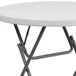 Emma And Oliver 2.63-Foot Round Granite White Plastic Folding Table - Event Table 12 Emma And Oliver 2.63-Foot Round Granite White Plastic Folding Table - Event Table -Home office GUEST 4a1bd3b5 4db5 4010 b5f6 29aa87b4056a