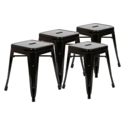 Emma And Oliver 18 Inch Table Height Indoor Stackable Metal Dining Stool-Set Of 4 27 Emma And Oliver 18 Inch Table Height Indoor Stackable Metal Dining Stool-Set Of 4 -Home office GUEST 4db317ec 76c6 4995 aa18 cb0d1d1f1c4a