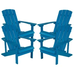 Emma And Oliver 4 Pack Outdoor All-Weather Poly Resin Wood Adirondack Chairs 32 Emma And Oliver 4 Pack Outdoor All-Weather Poly Resin Wood Adirondack Chairs -Home office GUEST 4ef7bb2b 4d0e 4d45 ba38 43d14d41080b