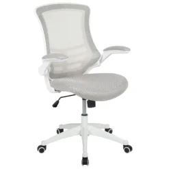 Emma And Oliver Mid-Back Mesh Swivel Ergonomic Task Office Chair With Flip-Up Arms -Home office GUEST 55a6c526 ece4 4e0a a710 8a1a1696bfba