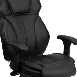 Emma And Oliver High Back Black LeatherSoft Multifunction Ergonomic Office Chair, Lumbar Knob -Home office GUEST 565a8069 9576 4da2 b7a5 ec672e8735e9