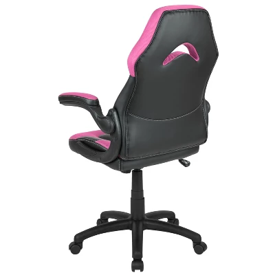 Emma And Oliver Gaming Racing PC Chair With Flip-up Arms 10 Emma And Oliver Gaming Racing PC Chair With Flip-up Arms - Image 10