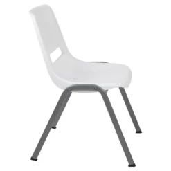 Emma And Oliver White Ergonomic Shell Student Stack Chair - Classroom Chair / Office Guest Chair 21 Emma And Oliver White Ergonomic Shell Student Stack Chair - Classroom Chair / Office Guest Chair -Home office GUEST 585efc3d f773 4940 8dc5 b2cbab7155ca