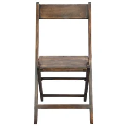 Emma And Oliver Slatted Wood Folding Wedding Chair - Event Chair - Antique Black, Set Of 4 -Home office GUEST 59ba0f39 7e88 4b1e 9ec8 2833d3d5da53
