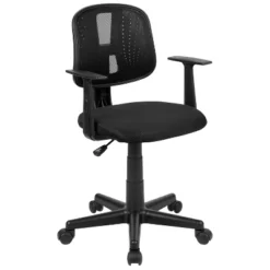 Emma And Oliver Pivot Back Mesh Swivel Task Office Chair With Arms -Home office GUEST 5a450ba8 2173 4c6d 8783 d958c32acbe1