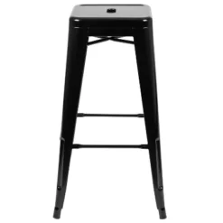 Emma And Oliver 4 Pack 30" High Metal Indoor Bar Stool - Stackable Stool -Home office GUEST 5b044970 ca21 4cf3 b970 cf28cda56105