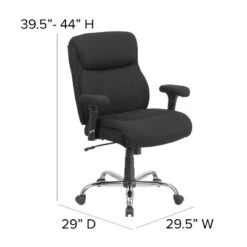 Emma And Oliver 400 Lb. Big & Tall Mid-Back Swivel Clean Line Stitch Ergonomic Task Office Chair -Home office GUEST 5b399089 6061 41d2 a6be e8170e8905e7