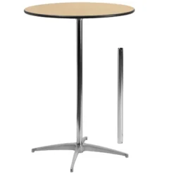 Emma And Oliver Wood Cocktail Dining And Event Table With 30" And 42" Columns -Home office GUEST 5be1b3bd 6978 4c17 89d3 2ca02b3d74e2