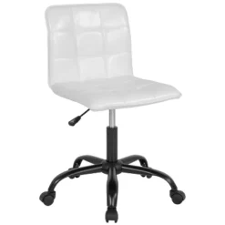 Emma And Oliver Home Office Armless Task Office Chair With Tufted Back/Seat -Home office GUEST 5c85cc7c 926f 4922 9e67 b4261627e02f