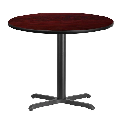 Emma And Oliver 36" Round Laminate Table Top With 30"x30" Table Height Base 2 Emma And Oliver 36" Round Laminate Table Top With 30"x30" Table Height Base - Image 2