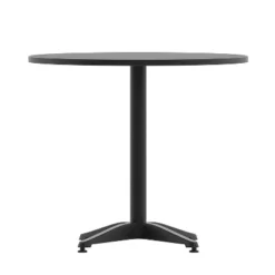 Emma And Oliver 31.5'' Round Aluminum Indoor-Outdoor Table With Base -Home office GUEST 5f48683e 906f 4b50 ad35 377b45f691b0 1