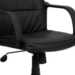 Emma And Oliver Mid-Back Black LeatherSoft Swivel Task Office Chair With Arms 13 Emma And Oliver Mid-Back Black LeatherSoft Swivel Task Office Chair With Arms -Home office GUEST 60c16133 da0e 4c0f a135 cf6be0098e4b