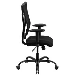 Emma And Oliver 400 Lb. Big & Tall Black Mesh Swivel Ergonomic Office Chair With Adjustable Arms 15 Emma And Oliver 400 Lb. Big & Tall Black Mesh Swivel Ergonomic Office Chair With Adjustable Arms -Home office GUEST 61471b3f f9f4 490f 9586 0c9a333abfd8
