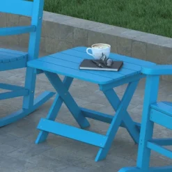 Emma And Oliver Portable Folding HDPE Adirondack Side Table For Indoor/Outdoor Use 16 Emma And Oliver Portable Folding HDPE Adirondack Side Table For Indoor/Outdoor Use -Home office GUEST 638d7fdb 7d64 4ac7 94c6 cf000454986a