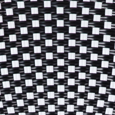 Emma & Oliver Soie Set Of Four Indoor/Outdoor Stacking Thonet Bistro Style Chairs With Arms, PE Rattan Seat And Bamboo Finished Metal Frame 5 Emma & Oliver Soie Set Of Four Indoor/Outdoor Stacking Thonet Bistro Style Chairs With Arms, PE Rattan Seat And Bamboo Finished Metal Frame - Image 5