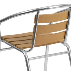 Emma And Oliver 4 Pack Commercial Aluminum Indoor-Outdoor Stack Chair - Triple Slat Faux Teak Back 15 Emma And Oliver 4 Pack Commercial Aluminum Indoor-Outdoor Stack Chair - Triple Slat Faux Teak Back -Home office GUEST 658b46fe 4501 4b21 aec4 a3270916d804