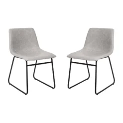 Emma And Oliver 18 Inch Indoor Dining Table Chairs, LeatherSoft Upholstery-Set Of 2 26 Emma And Oliver 18 Inch Indoor Dining Table Chairs, LeatherSoft Upholstery-Set Of 2 -Home office GUEST 674b1b50 f4fc 49e3 a693 626280c7b9b0