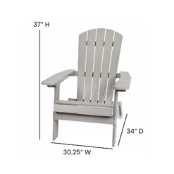 Emma And Oliver Set Of Two All-Weather Poly Resin Folding Adirondack Chairs For Indoor/Outdoor Use 23 Emma And Oliver Set Of Two All-Weather Poly Resin Folding Adirondack Chairs For Indoor/Outdoor Use -Home office GUEST 67e3e56a 3da1 4d46 b071 f0753a1b717e