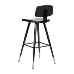 Emma And Oliver Set Of 2 Commercial Grade LeatherSoft Barstools With Gold Tipped Iron Legs 19 Emma And Oliver Set Of 2 Commercial Grade LeatherSoft Barstools With Gold Tipped Iron Legs -Home office GUEST 6b398db1 a1d2 4c8f 8c5f cd4603e6610e