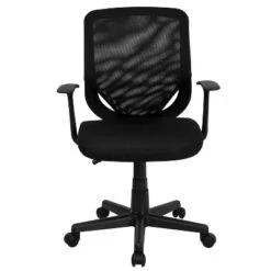 Emma And Oliver Mid-Back Black Mesh Tapered Back Swivel Task Office Chair With T-Arms 16 Emma And Oliver Mid-Back Black Mesh Tapered Back Swivel Task Office Chair With T-Arms -Home office GUEST 6db73d9e b45c 482b a4c5 e0c50a1c6b88