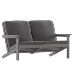 Emma And Oliver All-Weather Polyresin Adirondack Loveseat With Deep Seat And Comfortable Back & Seat Cushions 24 Emma And Oliver All-Weather Polyresin Adirondack Loveseat With Deep Seat And Comfortable Back & Seat Cushions -Home office GUEST 6f582125 0578 48bf 858f b2663e64c327