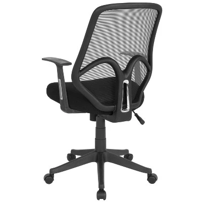 Emma And Oliver High Back Flexible Mesh Office Chair With Arms 2 Emma And Oliver High Back Flexible Mesh Office Chair With Arms - Image 2