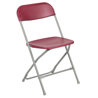 Emma And Oliver Set Of 10 Stackable Folding Plastic Chairs - 650 LB Weight Capacity 3 Emma And Oliver Set Of 10 Stackable Folding Plastic Chairs - 650 LB Weight Capacity - Image 3