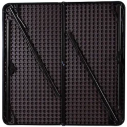 Emma And Oliver 2.83-Foot Square Bi-Fold Plastic Folding Table With Carrying Handle -Home office GUEST 7519d884 bb7b 4fdd 87c3 523d8847ae4a