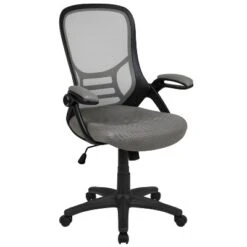 Emma And Oliver High Back Mesh Ergonomic Office Chair With Flip-up Arms -Home office GUEST 75cf26ab f44d 462c 9619 6d70fc287d56