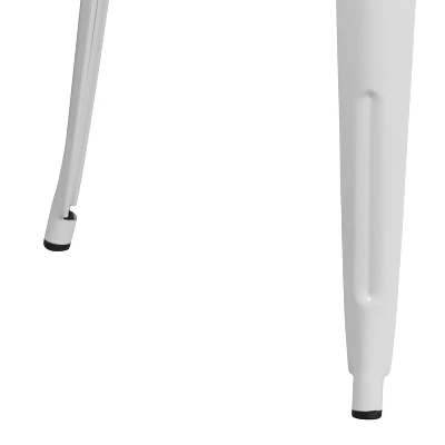 Emma And Oliver Commercial Grade 30" Round Colorful Metal Indoor-Outdoor Dining Table 2 Emma And Oliver Commercial Grade 30" Round Colorful Metal Indoor-Outdoor Dining Table - Image 2